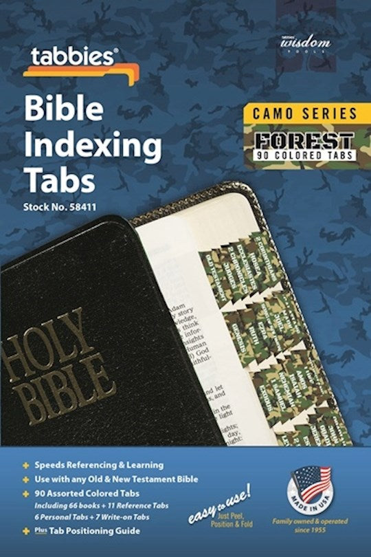 Bible Tab-Camo Series-Forest-Old &amp; New Testament