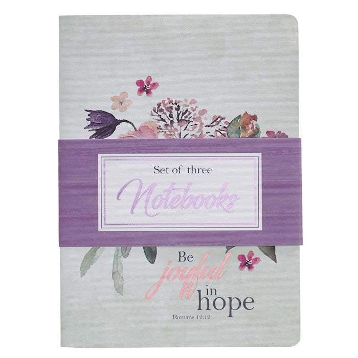 Notebook Set-Rejoice-Large (6&quot; x 8 1/2&quot;) (Set Of 3)