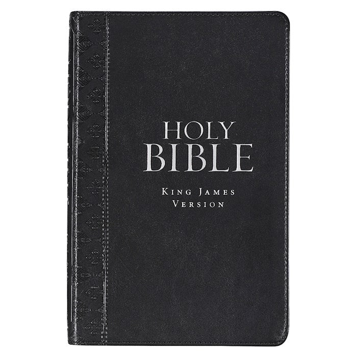 KJV Deluxe Gift Bible-Black Faux Leather Indexed