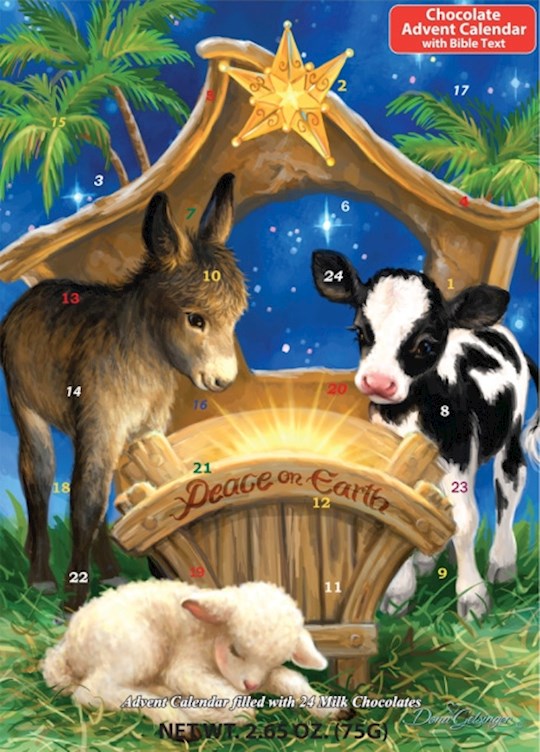Chocolate Calendar-Advent: Peace On Earth (10 x 13.75)