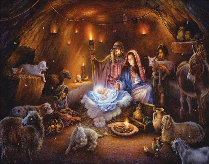 Calendar-Advent: No Room At The Inn (11 x 14)-Large