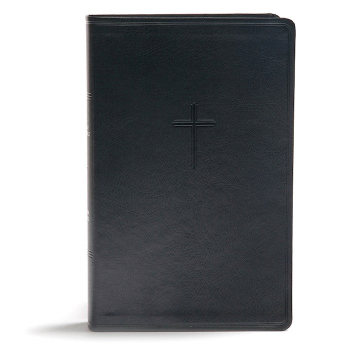 CSB Everyday Study Bible-Charcoal LeatherTouch