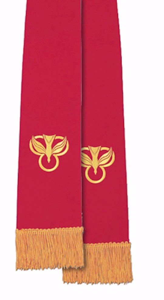 Stole-Reversible-Red &amp; White