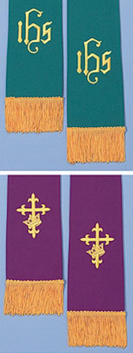 Stole-Reversible-Purple &amp; Green