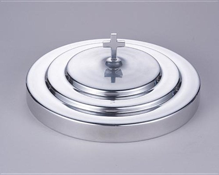 Communion Tray Cover-Polished Aluminum (11")