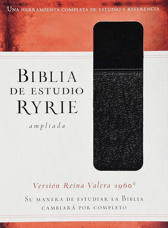 RVR 1960 Biblia de Estudio Ryrie Ampliada (Ryrie Study Bible Expanded)-Black DuoTone Indexed