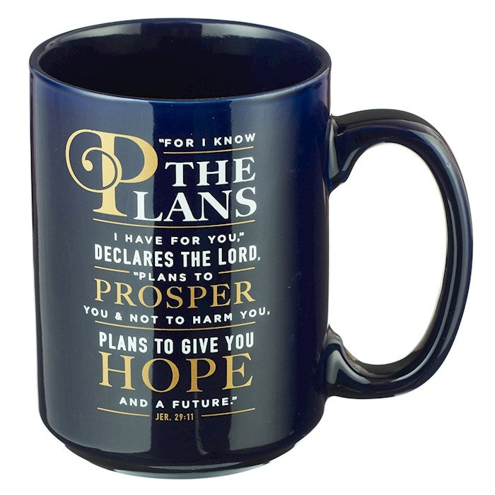 Mug-For I Know The Plans I Have For You (Jeremiah 29:11)-Blue (MUG523)