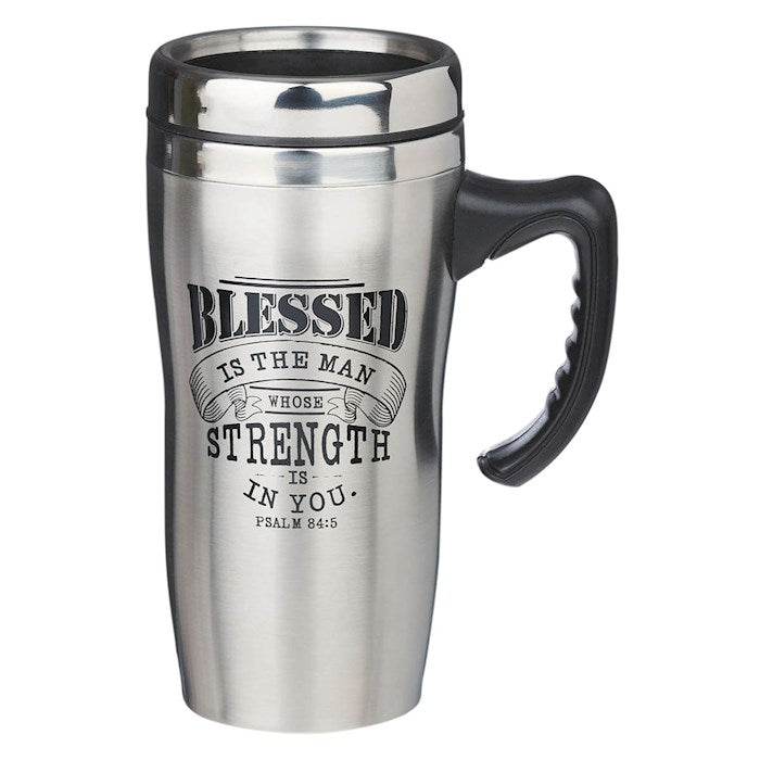 Travel Mug-Blessed w/Handle (Stainless)