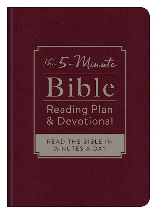 The 5-Minute Bible Reading Plan And Devotional-DiCarta