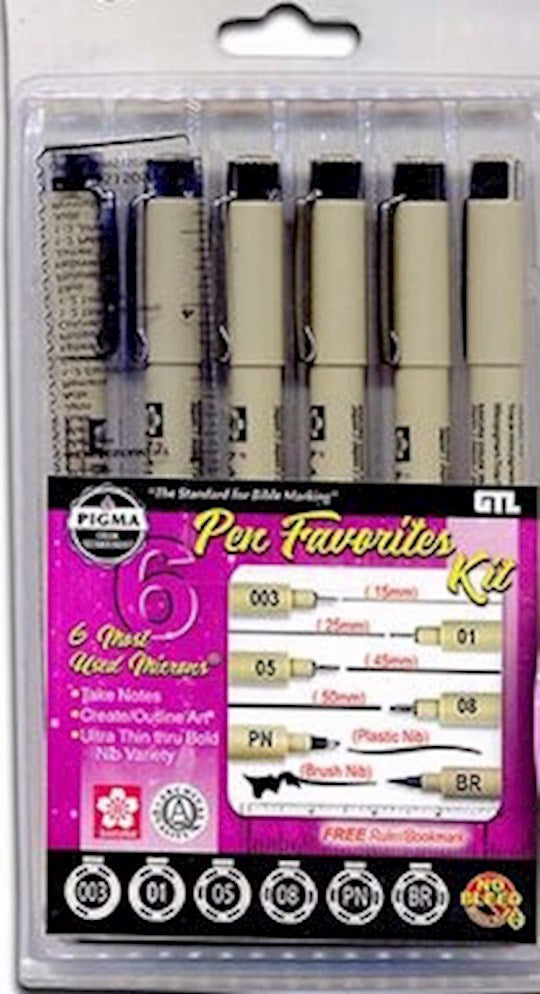 Pen-Pigma Micron Favorites Kit 