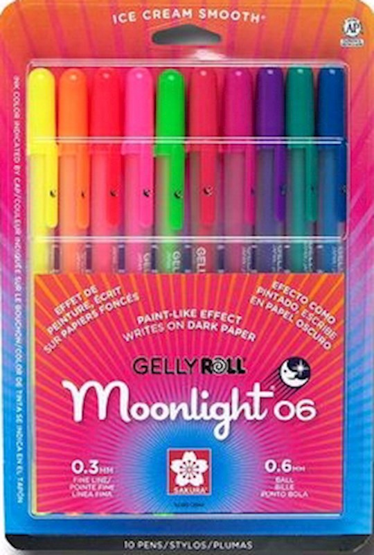 Pen-Gelly Roll Moonlight Bold (10 Pack Assorted)