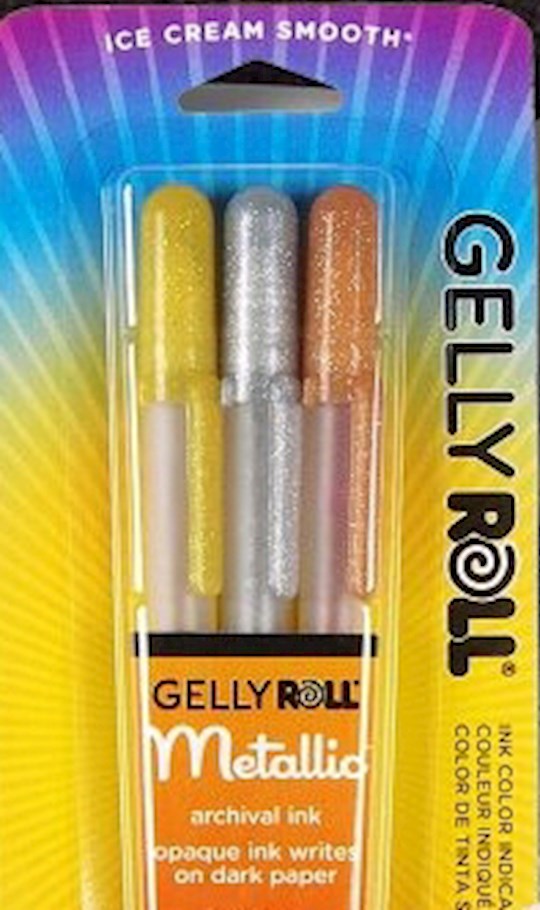 Pen-Gelly Roll Metallic (Set Of 3)
