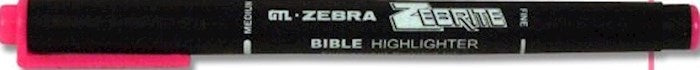 Highlighter-Zebrite Double-Ended-Pink (Bx/12)