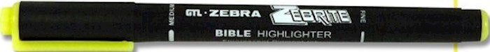 Highlighter-Zebrite Double-Ended/Yellow (Bx/12)