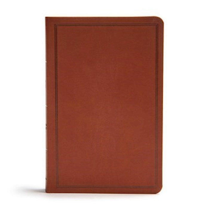 CSB Deluxe Gift Bible-Brown LeatherTouch