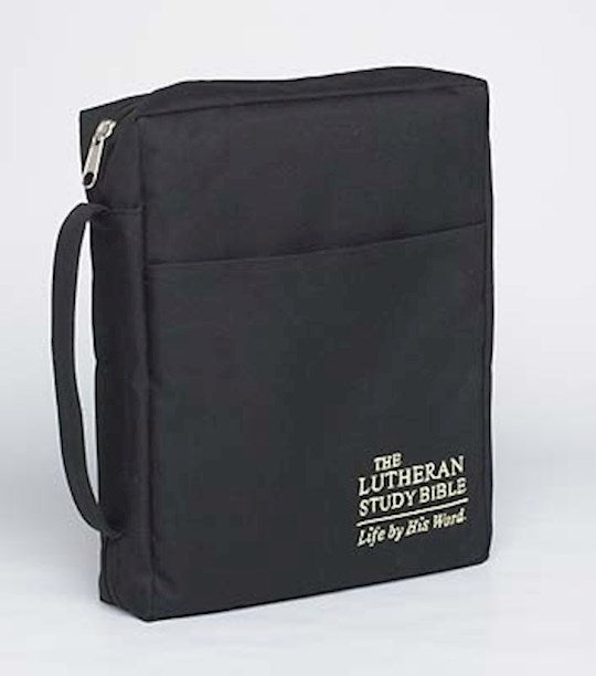 Bible Cover-Lutheran Study Bible (Regular Size)-Black