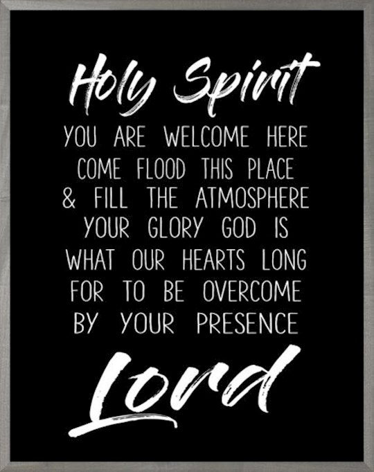 Framed Art-Holy Spirit (Black) (11 X 14) (Farmhouse Art)