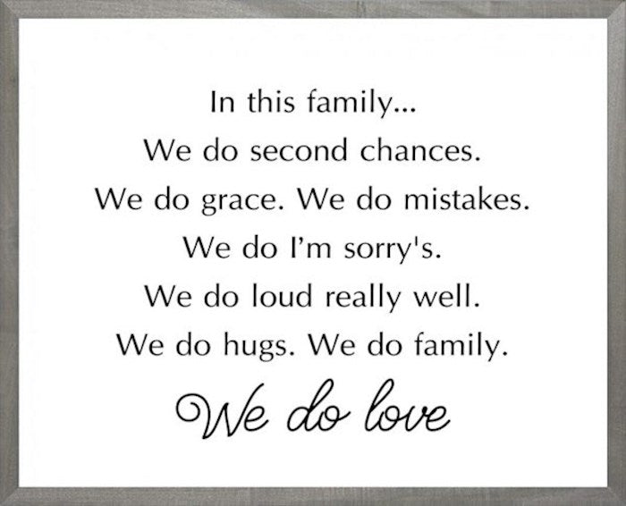 Framed Art-We Do Love (White) (8 X 10) (Farmhouse Art)