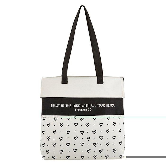 Tote Bag-Trust In The Lord Proverbs 3:5 (13.5" X 14"/3.5" Gusset)-Canvas