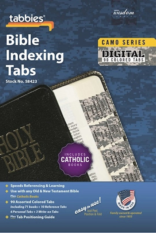 Bible Tab-Camo Series-Digital-Old &amp; New Testament W/Catholic Books