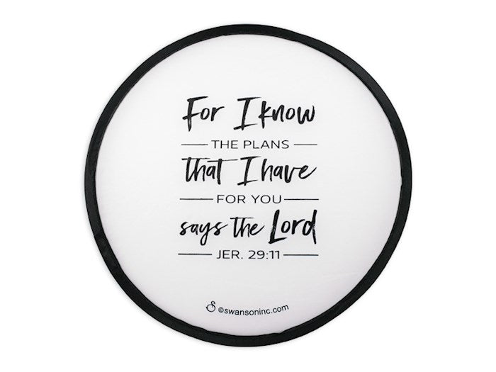 Foldable Hand Fan-Jeremiah 29:11 (Pack Of 6)