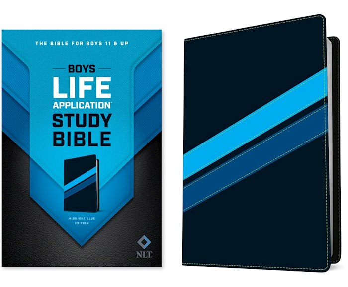 NLT Boys Life Application Study Bible-Midnight Blue TuTone