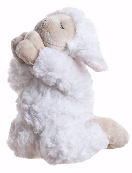 Plush-Inspirational Praying Lamb-White 8&quot;