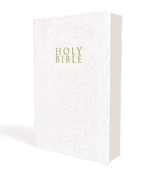 NIV Gift &amp; Award Bible (Comfort Print)-White Leather-Look