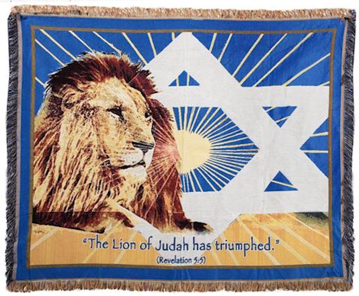 Throw Blanket-The Lion Of Judah Has Triumphed/Woven Pattern ( 50" x 60") (