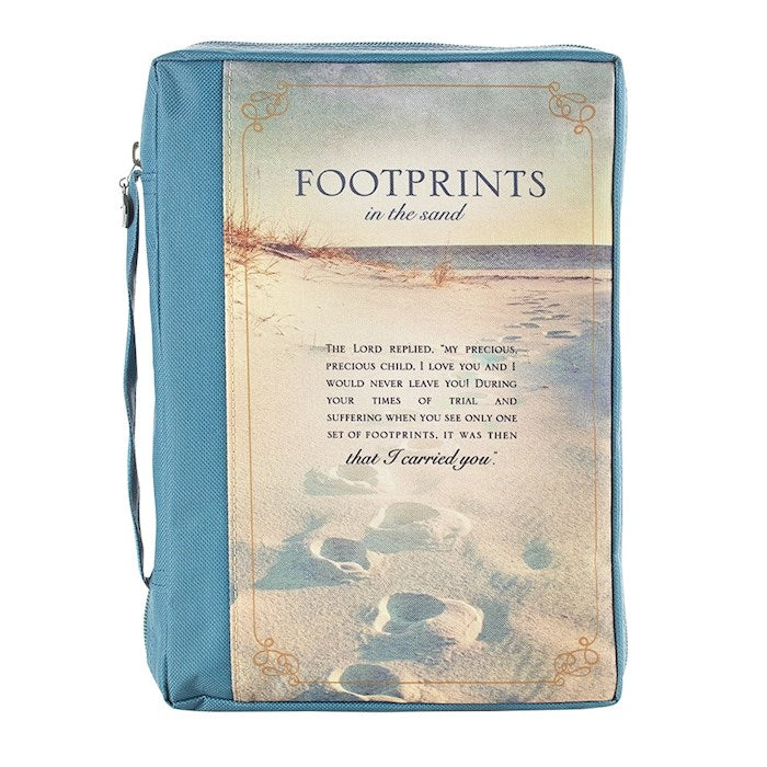 Bible Cover-Footprints-X Large