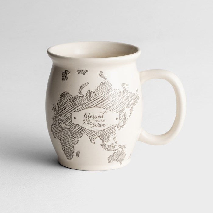 Mug-Blessed Are Those Who Serve (Acts 9:36 NASB)-Cream (14 Oz) (