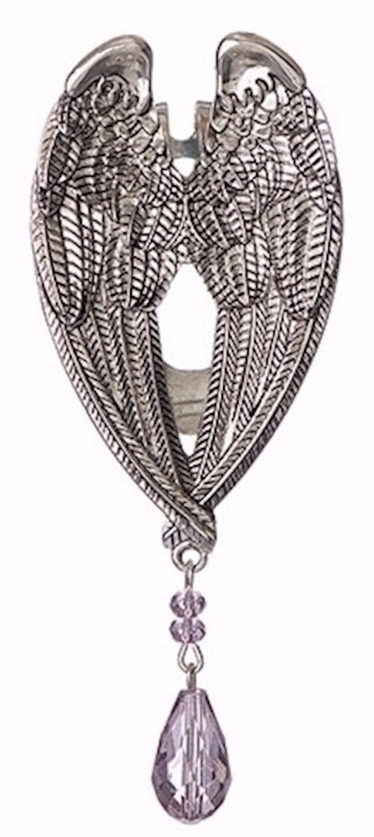 Visor Clip-Birthstone Angel-June (3.75")