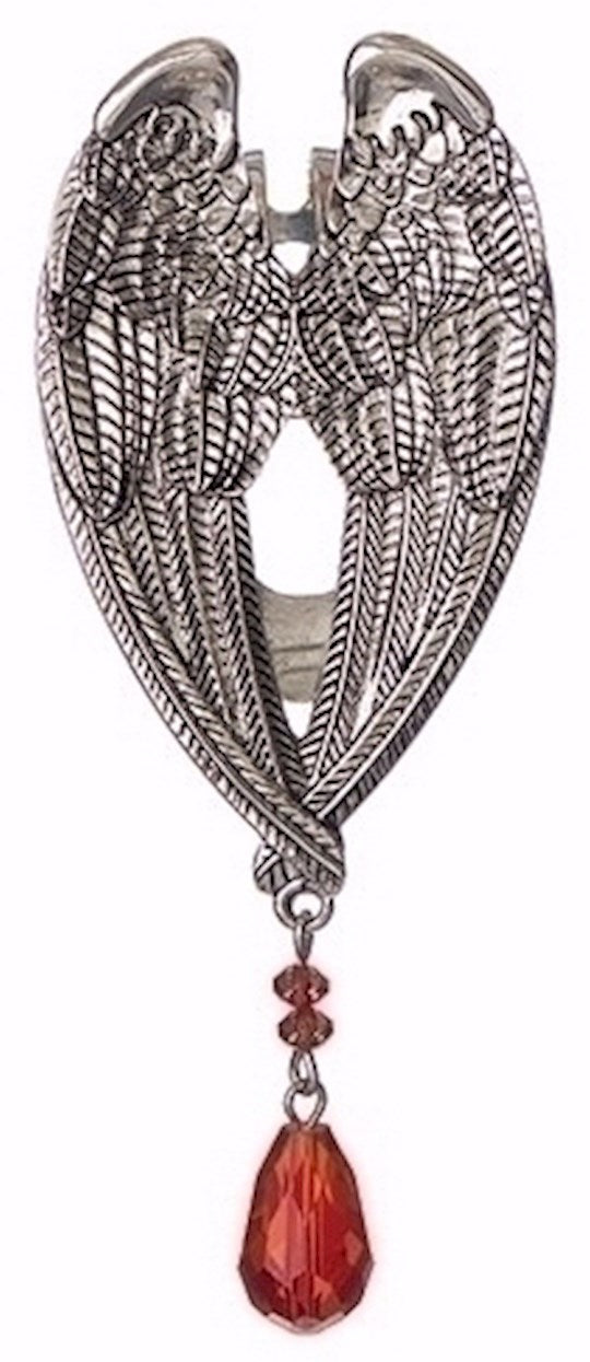 Visor Clip-Birthstone Angel-July (3.75")
