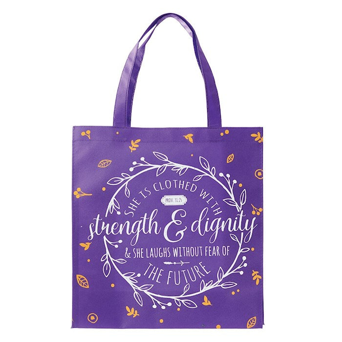 Tote Bag-Strength &amp; Dignity-Non-Woven