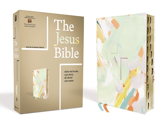 ESV The Jesus Bible-Multi-Colored Teal Leathersoft Indexed
