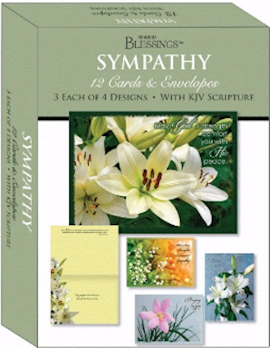 Boxed Card-Sympathy: Lilies (Shared Blessings) (Box Of 12)