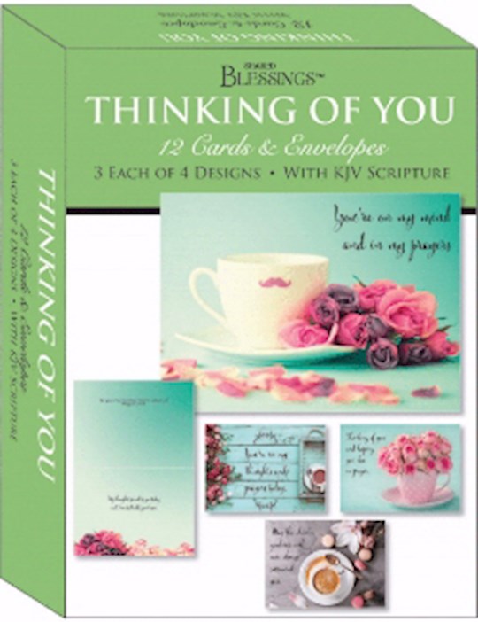 Boxed Card-Thinking Of You: Gentle Thoughts (Shared Blessings) (Box Of 12)