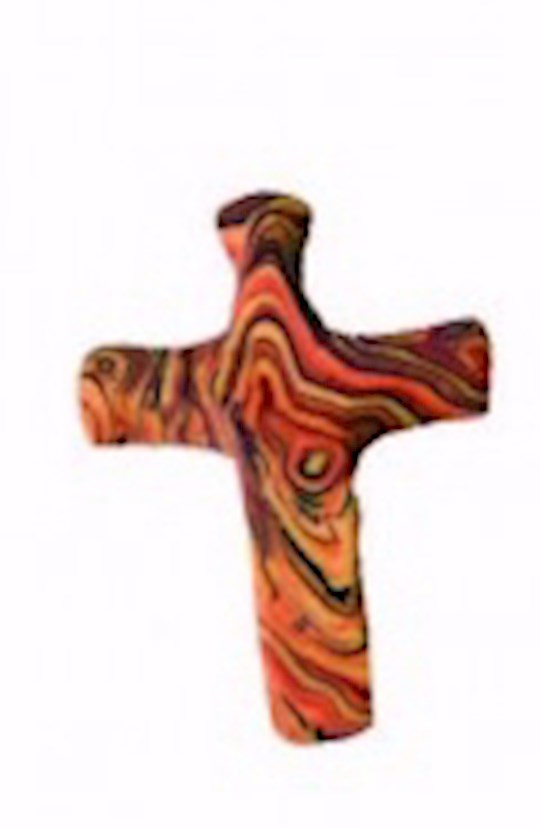 Cross-Pocket-Comforting Clay-Olive Wood (3&quot; H)