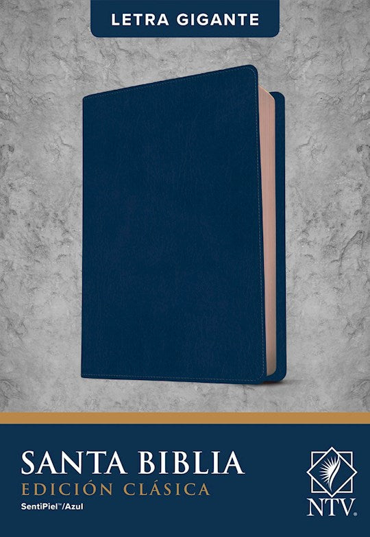 NTV Edicion Clasica/Letra Gigante (NLT Classic Edition Giant Print)-Blue LeatherLike