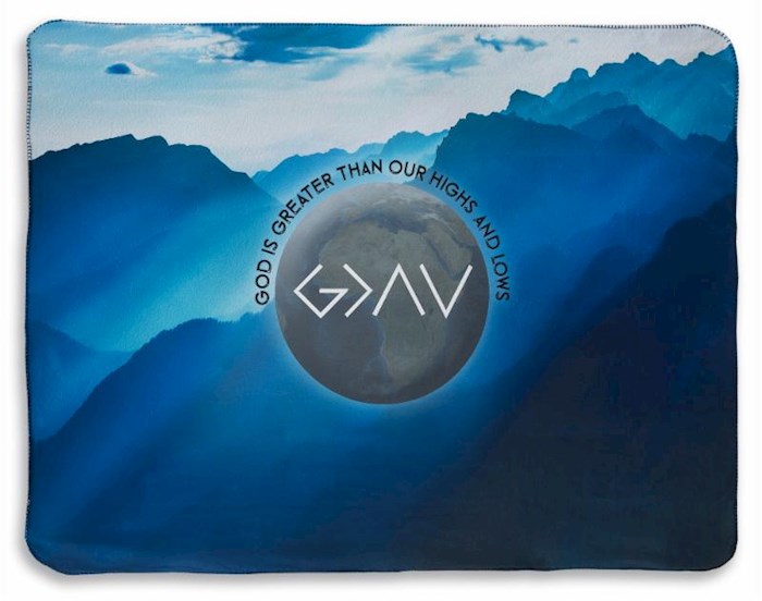 Throw Blanket-God Is Greater Than-Fleece (50" x 60") (