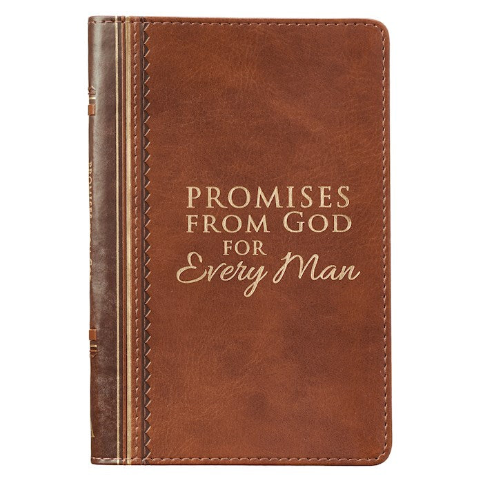 Promises From God For Every Man-Brown LuxLeather