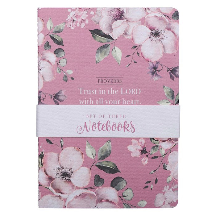 Notebook Set-Trust In The Lord (Set Of 3)