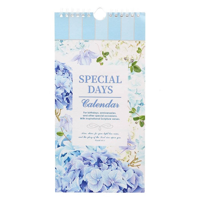 Special Days Calendar-Blue (Perpetual)