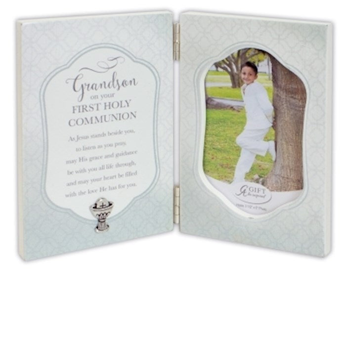Frame-Hinged-Grandson Communion (Holds 3.5 x 5 Photo)