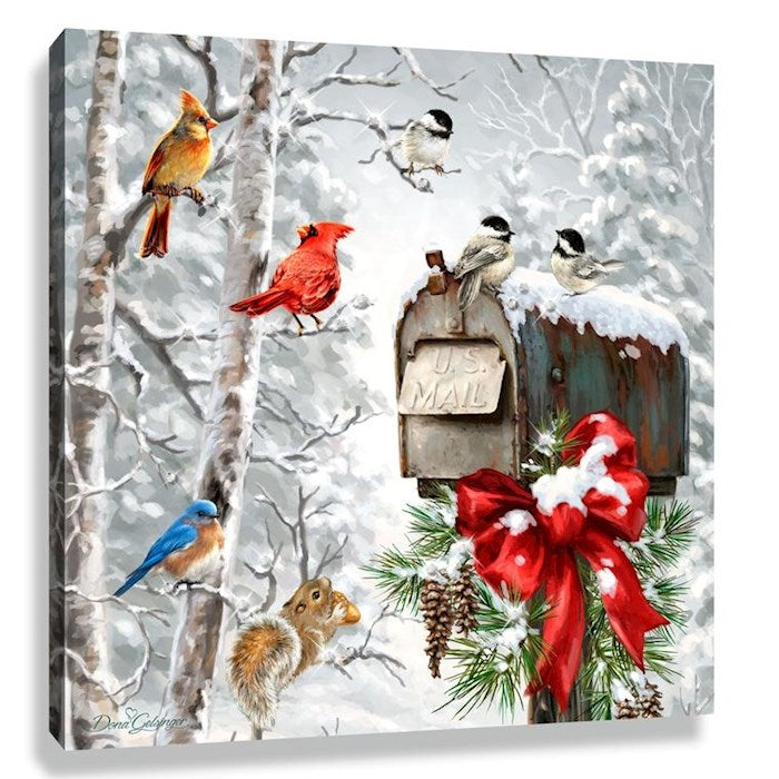Pizazz Print-Christmas Tidings w/Swarovski Crystals (10" x 10")