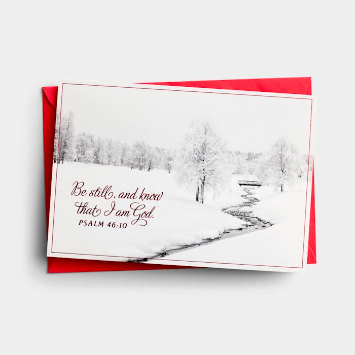 Boxed Card-Christmas: Be Still And Know-Psalm 46:10 KJV (Box Of 18) (2024)