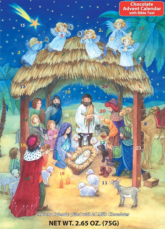 Chocolate Calendar-Advent: Nativity (10 x 13.75)