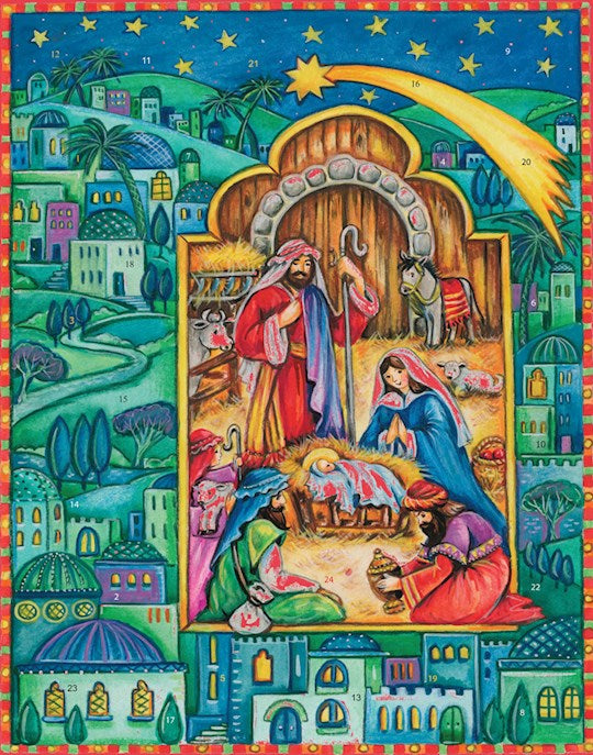 Calendar-Advent: Born In Bethlehem (11 x 14)-Large