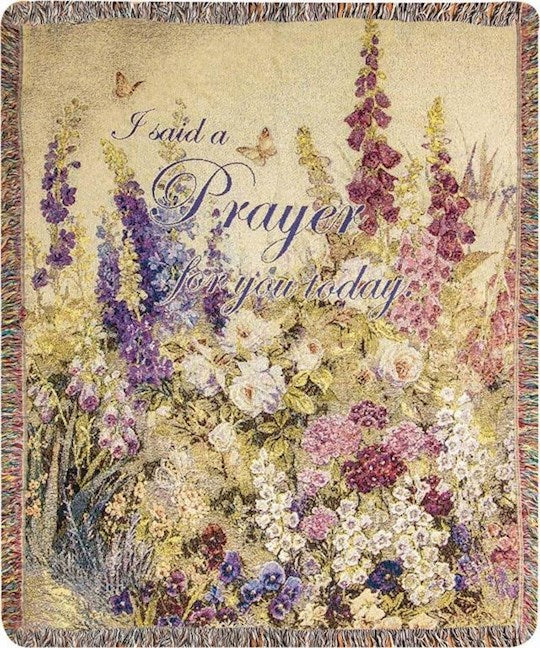 Throw-Butterfly Paradise w/Verse-Tapestry (50" x 60")