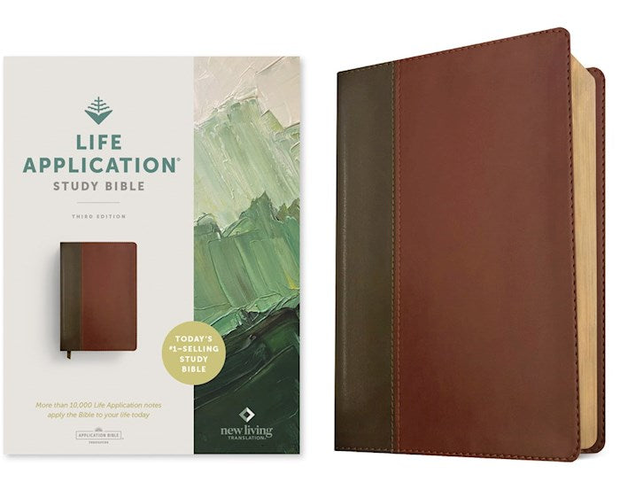 NLT Life Application Study Bible (Third Edition) (RL)-Brown/Tan LeatherLike
